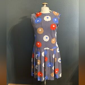Vintage 60’s Sleeveless Flower Power Dress